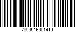 Código de barras (EAN, GTIN, SKU, ISBN): '7898916301419'