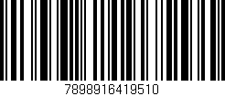 Código de barras (EAN, GTIN, SKU, ISBN): '7898916419510'