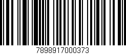 Código de barras (EAN, GTIN, SKU, ISBN): '7898917000373'