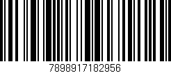 Código de barras (EAN, GTIN, SKU, ISBN): '7898917182956'