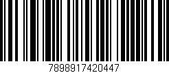 Código de barras (EAN, GTIN, SKU, ISBN): '7898917420447'