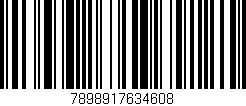 Código de barras (EAN, GTIN, SKU, ISBN): '7898917634608'