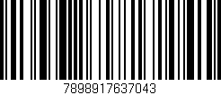 Código de barras (EAN, GTIN, SKU, ISBN): '7898917637043'