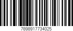 Código de barras (EAN, GTIN, SKU, ISBN): '7898917734025'