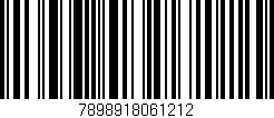 Código de barras (EAN, GTIN, SKU, ISBN): '7898918061212'