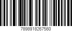 Código de barras (EAN, GTIN, SKU, ISBN): '7898918267560'