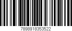 Código de barras (EAN, GTIN, SKU, ISBN): '7898918353522'