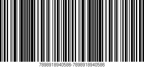 Código de barras (EAN, GTIN, SKU, ISBN): '7898918940586-7898918940586'