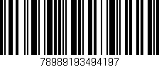 Código de barras (EAN, GTIN, SKU, ISBN): '78989193494197'
