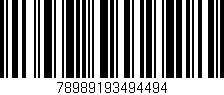 Código de barras (EAN, GTIN, SKU, ISBN): '78989193494494'