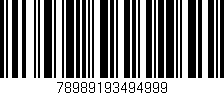 Código de barras (EAN, GTIN, SKU, ISBN): '78989193494999'