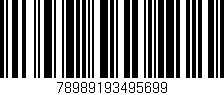 Código de barras (EAN, GTIN, SKU, ISBN): '78989193495699'