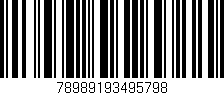 Código de barras (EAN, GTIN, SKU, ISBN): '78989193495798'