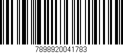 Código de barras (EAN, GTIN, SKU, ISBN): '7898920041783'