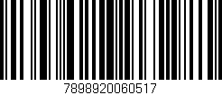 Código de barras (EAN, GTIN, SKU, ISBN): '7898920060517'