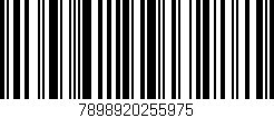 Código de barras (EAN, GTIN, SKU, ISBN): '7898920255975'