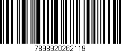 Código de barras (EAN, GTIN, SKU, ISBN): '7898920262119'