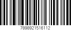 Código de barras (EAN, GTIN, SKU, ISBN): '7898921516112'