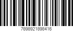 Código de barras (EAN, GTIN, SKU, ISBN): '7898921898416'