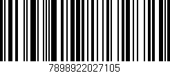Código de barras (EAN, GTIN, SKU, ISBN): '7898922027105'