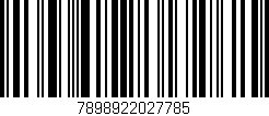 Código de barras (EAN, GTIN, SKU, ISBN): '7898922027785'
