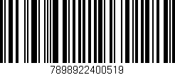 Código de barras (EAN, GTIN, SKU, ISBN): '7898922400519'