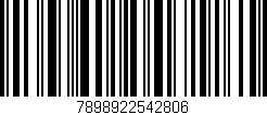 Código de barras (EAN, GTIN, SKU, ISBN): '7898922542806'