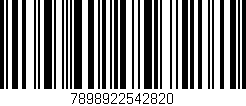 Código de barras (EAN, GTIN, SKU, ISBN): '7898922542820'
