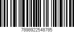 Código de barras (EAN, GTIN, SKU, ISBN): '7898922548785'