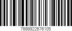 Código de barras (EAN, GTIN, SKU, ISBN): '7898922676105'