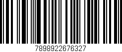 Código de barras (EAN, GTIN, SKU, ISBN): '7898922676327'