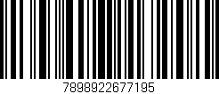 Código de barras (EAN, GTIN, SKU, ISBN): '7898922677195'