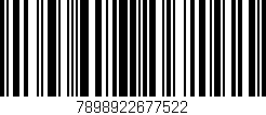 Código de barras (EAN, GTIN, SKU, ISBN): '7898922677522'