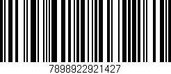Código de barras (EAN, GTIN, SKU, ISBN): '7898922921427'