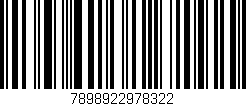 Código de barras (EAN, GTIN, SKU, ISBN): '7898922978322'