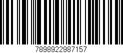 Código de barras (EAN, GTIN, SKU, ISBN): '7898922987157'