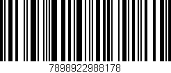 Código de barras (EAN, GTIN, SKU, ISBN): '7898922988178'