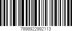 Código de barras (EAN, GTIN, SKU, ISBN): '7898922992113'