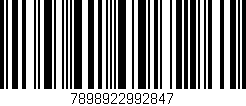 Código de barras (EAN, GTIN, SKU, ISBN): '7898922992847'