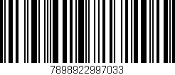 Código de barras (EAN, GTIN, SKU, ISBN): '7898922997033'