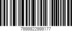 Código de barras (EAN, GTIN, SKU, ISBN): '7898922998177'