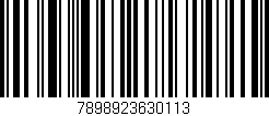 Código de barras (EAN, GTIN, SKU, ISBN): '7898923630113'