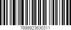 Código de barras (EAN, GTIN, SKU, ISBN): '7898923630311'