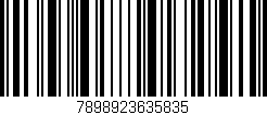 Código de barras (EAN, GTIN, SKU, ISBN): '7898923635835'