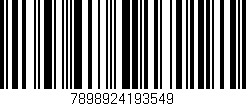 Código de barras (EAN, GTIN, SKU, ISBN): '7898924193549'