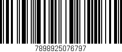 Código de barras (EAN, GTIN, SKU, ISBN): '7898925076797'