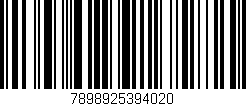Código de barras (EAN, GTIN, SKU, ISBN): '7898925394020'