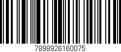 Código de barras (EAN, GTIN, SKU, ISBN): '7898926160075'