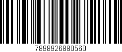 Código de barras (EAN, GTIN, SKU, ISBN): '7898926880560'