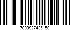 Código de barras (EAN, GTIN, SKU, ISBN): '7898927435158'